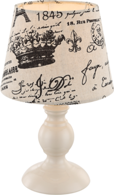 STOLNA SVJETILJKA - METALIC - TEKSTIL 1XE14 40W