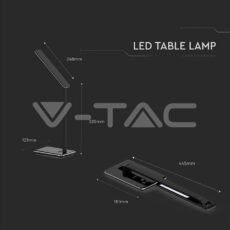 STOLNA SVJETILJKA 5W S BEŽIČNIM PUNJENJEM 3U1, CRNA