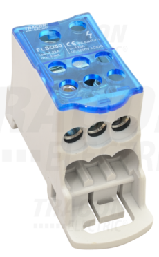 ODCJEPNA REDNA STEZALJKA ZA GLAVNI VOD, S POKLOPCEM 1x50(35)mm2 / 6x25(16)MM2, 1000VAC/DC, 125A