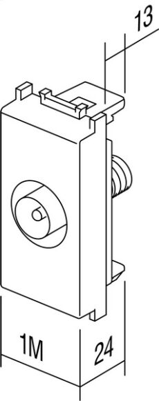 UTIČNICA TV OSNOVNA 0DB 1M SB