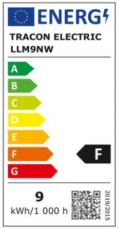 UGRADBENI LED SVJETLEĆI MODUL 230 VAC, 9 W, 4000 K, 820 lm, EEI=F