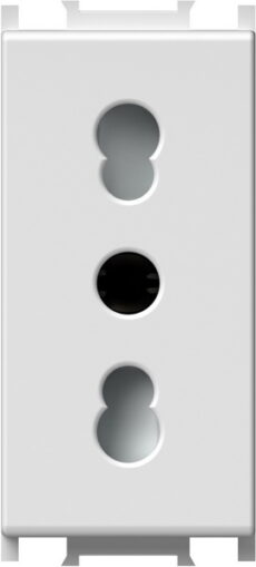 UTIČNICA EURO TALIJANSKA P17/11+KS 2P+E 16A 250V~ 1M PW MOD.