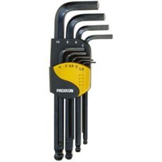 GRT. KLJUČEVA IMBUS 1,5 - 10 MM DUGI S KUGLICOM / 9 KOM