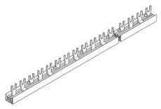 SABIRNICA, 3P, VILIČASTA, 10MM? (63A)|KORAK 18MM| 1M, AMPARO