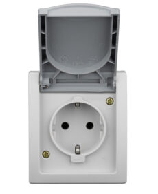 UTIČNICA OG ŠUKO 16A IP54, NA OPRUGU