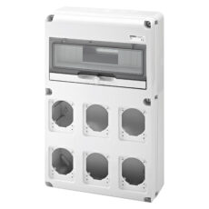 GRAĐEVINSKI ORMAR - Q-DIN 14M 6 OTVORA 16/32A IP65 GW68008N