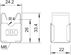 NOSAČ ZA ZID fI 8 177/VA GKNL-01 C AiSi 5207339 – PAKIRANJE