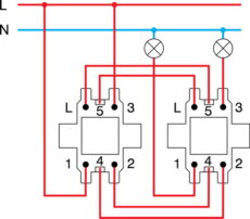 PREKIDAČ 2X IZMJENIČNI 10AX 250V~ AT XO