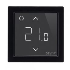 TERMOSTAT S PODNIM+PROSTORNIM SENZOROM – PODŽBUKNI – DEVIREG SMART – WI-FI – 16A – CRNI – DEVI